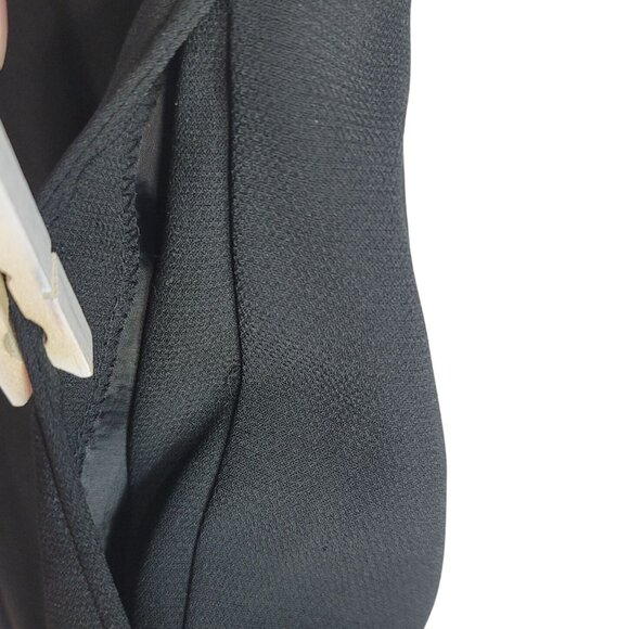 Chadwick's Two-Piece Set Black 16W Sleeveless Button Top Shorts Pull On Pleated - Picture 9 of 11